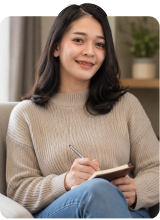 A Bio-Plan member reviewing her weekly plan